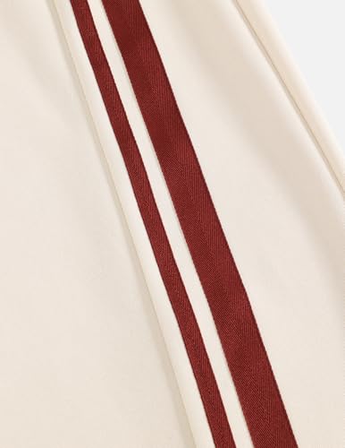 Image of Aelfric Eden Barrel Sweatpants for Mens Side Striped Drawstring Elastic Waisted Wide Leg Lounge Pants with Pockets