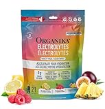 Organika Canadian-Made Electrolytes Powder - Variety Pack Sachets (Raspberry/Lemonade/Pineapple) On-the-Go Sugar-Free Hydration and Electrolyte Replenishment with Prebiotics and Vitamin C, 3.5g x 21ct Organika Canadian-Made Electrolytes Powder - Variety Pack Sachets (Raspberry/Lemonade/Pineapple) On-the-Go Sugar-Free Hydration and Electrolyte Replenishment with Prebiotics and Vitamin C, 3.5g x 21ct