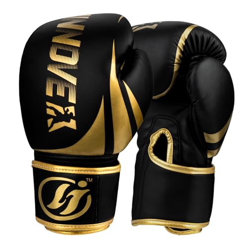 Boxing Gloves for Men & Women, Sparring Training Gloves for Boxing, Kickboxing, Muay Thai, MMA, Heavy Bag Workout Gloves with Multi-Layer Padding, Secure Fit, 10 12 14 16 oz