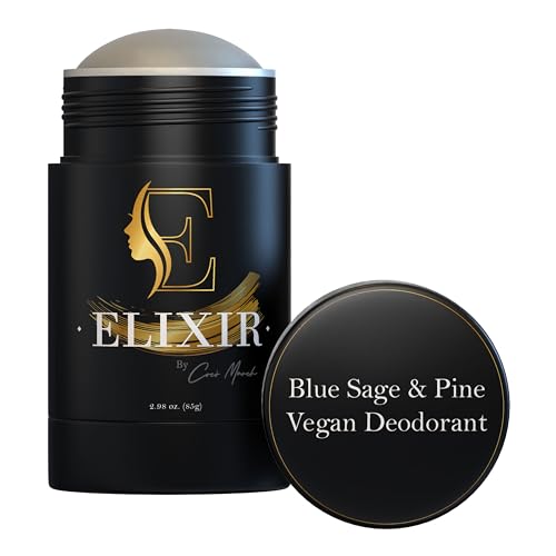Elixir By Cocó March Desodorante Vegano Elixir By Cocó March Elixir By Aluminum Free Ingredientes Naturales Suaves - Protección Eficaz Contra El Mal Olor, Aroma A Aceite Esencial, 2.98 Oz