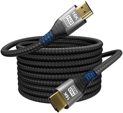 CAKOBLE HDMI 2.2 Kabel 3m - 96GbpsUltra High Speed(16K@60Hz,8K@120Hz/240Hz,4K@240Hz/360Hz/480Hz) - eARC, HDR10+, Dolby Vision/Atmos - Kompatibel mit PS5, LG/Sony Smart TVs,hdmi 2.1
