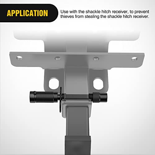 Image of Nilight Trailer Hitch Lock Pin 5 /8 inch Locking Receiver Hitch Pin Keyed Unique Weatherproof Anti-Theft Lockable Fits 2 inch 2-1 /2 inch Receiver Extra Long 3-1 /4 inch Span Tow Truck Boat Bike Truck