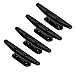 ISURE MARINE 4 Pack Boat Cleats Black Nylon Dock Cleat Kayak Cleat,4/6/8 inch with Fasteners