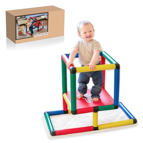 Quadro Beginner – modulares Klettergerüst & Lernturm für Babys und Kinder, 116 Teile, ab 6 Monaten, Indoor/Outdoor, UV-stabil, Made in Germany Quadro Beginner – modulares Klettergerüst & Lernturm für Babys und Kinder, 116 Teile, ab 6 Monaten, Indoor/Outdoor, UV-stabil, Made in Germany
