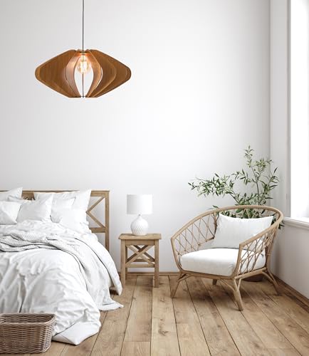 Dezaart Eleipse Wood Pendant Light thumb #5