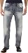 Buffalo David Bitton Men's Driven Straight-Leg Jean in True indigo and Blasted