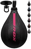 RDX Pera de Boxeo con Giratorio, Cuero Maya Hide, Bolsa de Velocidad MMA con Vejiga Extra, Saco de...