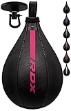 RDX Boxbirne Maya Hide Leder Set, Speedball Hängend, Punchingball Boxing Speed Bag, Geschwindigkeit Ball Boxen Training Trainingsgeräte Gym Fitness