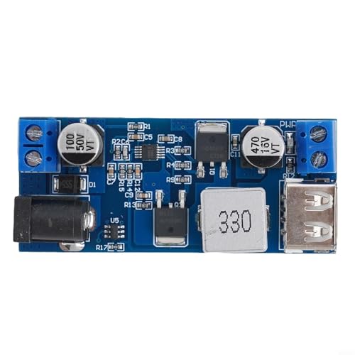 DC DC Converter Module, Step Down Voltage Regulator 5V 5A, Wide Input 9V-36V to .2V Power Supply Board with USB Fast Charging Port for Industrial