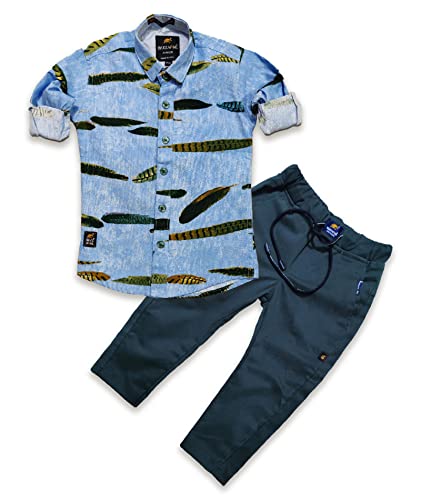 Image of BRUCEWANE Kids Shirt And Trouser Combo Set