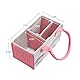 Toniebox Bag Zubehör Schutzhüllen-Organizer mit Figuren Aufbewahrung viel Platz Tasche für Toniebox Starter Set (rosa)
