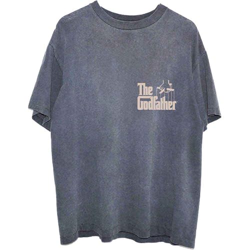 T-shirt T-shirt SLEEPS WITH THE FISHES The Godfather Gris Charbon Vetement Geek 2XL