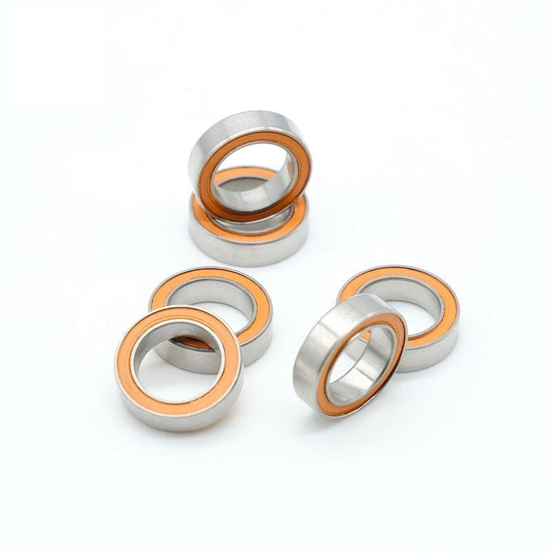10Pcs 10x15x4 S 6700 2RS CB ABEC7 Stainless Steel Hybrid Ceramic Ball Bearing Without Grease Fast Turning