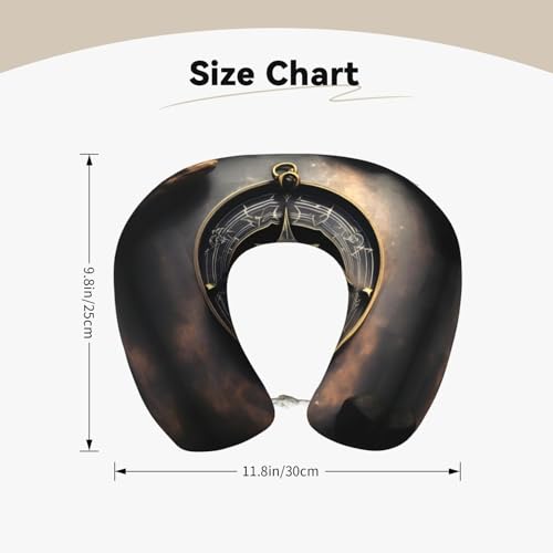Almohada de cuello U espuma viscoelástica negra miniatura 5