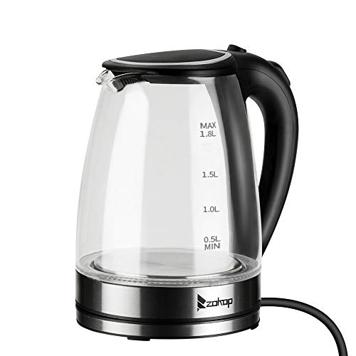 Hervidor eléctrico de vidrio 1.8L 1200W KMKMSL