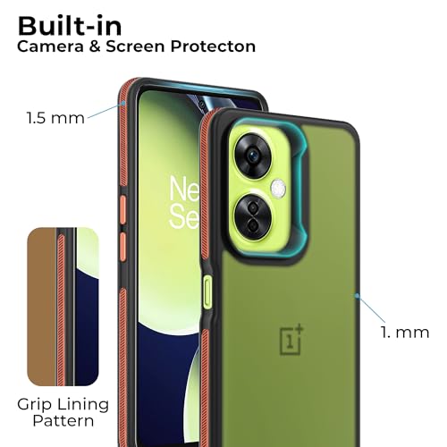 Image of A rtistque Frosted Ultra Matte Back Cover Case for OnePlus Nord CE 3 Lite 5G | Smooth Sides with Grip | Stylish Protective Design | Raised Camera Edges | OnePlus Nord CE 3 Lite 5G Back Cover - Brown