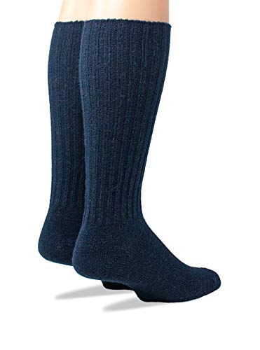 Image of WARRIOR ALPACA SOCKS - Ribbed Casual Everyday Alpaca Wool Crew Socks For Men And Women