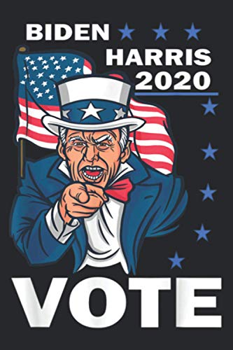 Joe Biden Kamala Harris Vote Democrat Liberal President Flag: Notebook Planner -6x9 inch Daily Planner, To Do List Notebook, 112 Pages