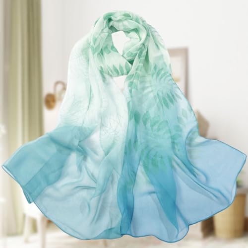 Scarfs for Women Lightweight Print Floral Pattern Scarf Shawl Fashion Scarves Sunscreen Fashion Shawls