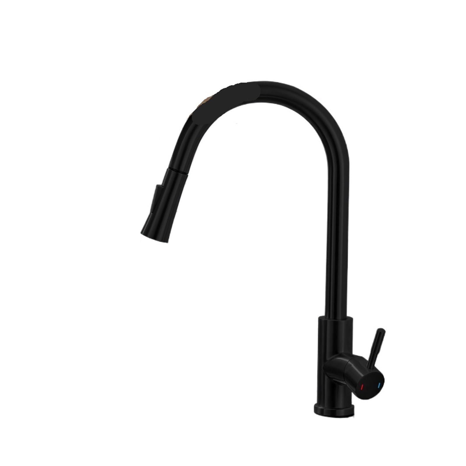 FCXWEVR Pull-Out Kitchen Faucet with Sensor, Brushed Nickel Stainless Steel, Black Touch Control Mixer Tap for Sink (Model CF04044LB)