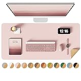 YSAGi デスクマット コルクデスクパット 環境に優しい パソコンマット ゲーミングマウスパッド オフィス及び自宅用 テーブルマット (桜ピンク, 80*40cm)