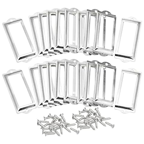 sourcing map Metal Label Holders for Organising Cover