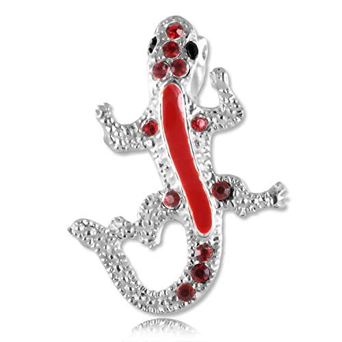 INOKI - Banane de Nombril inversée Argent Cristal de Swarovski Salamandre - Hyacinthe