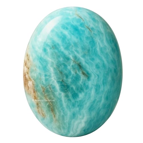Image of Amazing Gemstone Caribbean Calcite Crystals and Healing Stones - Large Palm Stone Piedra for Good Luck, Balanced Positive Energy, Meditation - Unique Stocking Stuffers, Birthday Gifts