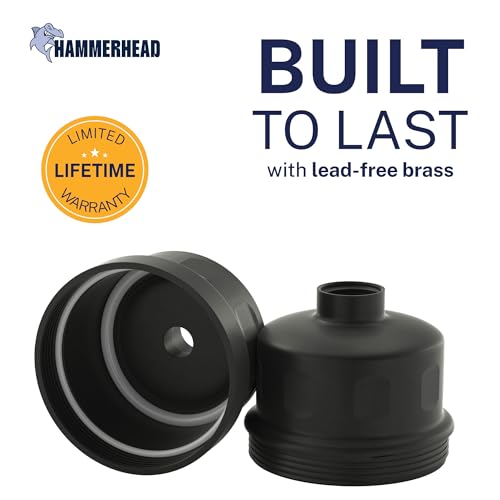 Image of HammerHead Showers Solid Metal Shower Head Filter - KDF 55 Shower Filter, High Pressure Universal Shower Filters to Remove Toxic Chemicals - Removes Chlorine and Heavy Metals - Matte Black