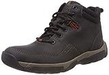 Leder Clarks Herren Walbeck Top II Schneestiefel, Schwarz (Black Leather), 47 EU