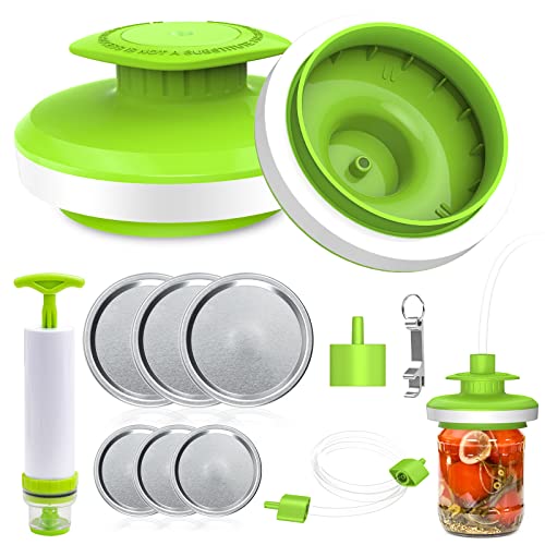 Mason Jar Vacuum Sealer Kit with Pump and Accessories