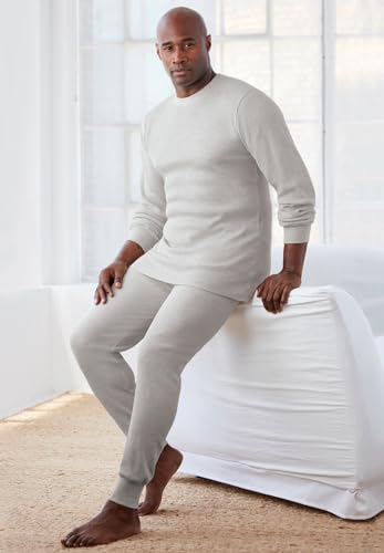 KingSize Men's Big & Tall Heavyweight Thermal V-Neck Underwear Shirt3