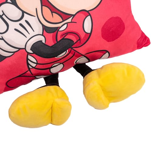 Image of Mirada Mickey Plush Toy with Legs - Soft Stuffed Toy, Cute Pillow for Kids, Birthday Gift for Boys & Girls, Licensed Disney Decor - 35cm