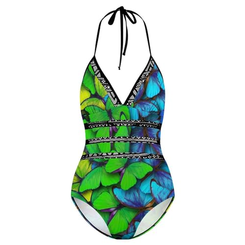Monokini violet papillon idéal pour vos journées de plage chic - 4