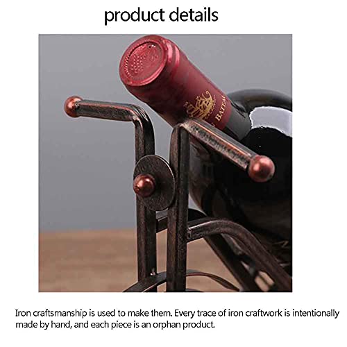 Soporte para Botella de Vino en Forma de Triciclo de Hierro miniatura 6