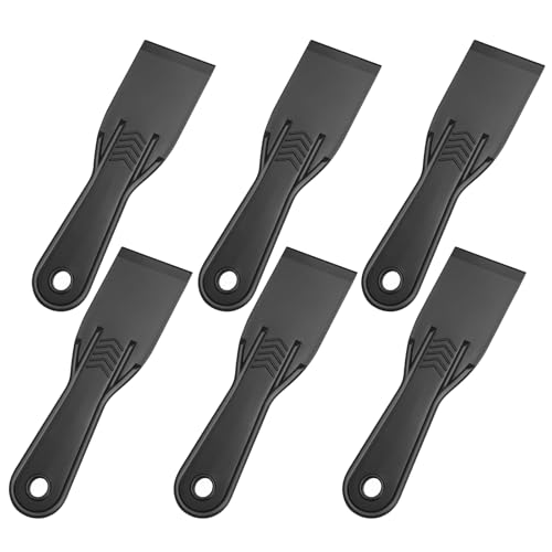 6PCS Plastic Putty Knives and Flexible Scrapers