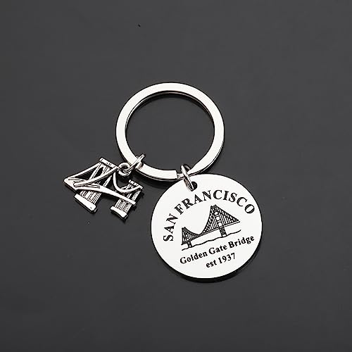 KUIYAI San Francisco Trip Traveler Gift Weekend Getaway Golden Gate Bridge Souvenir Keychain4