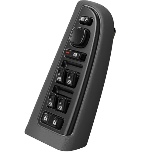 15883323 Master Power Window Switch Driver Side with Black Bezel Cover Door Window Control Switches for 2003-2007 Chevy Avalanche Silverado Tahoe Cadillac Escalade GMC Sierra Yukon DWS-220 901-075