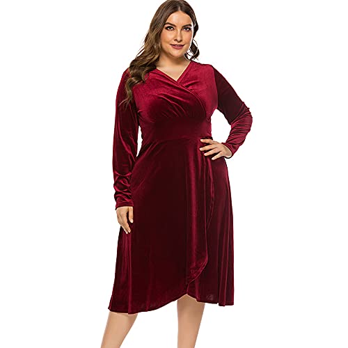 Dress Velvet Crossover 