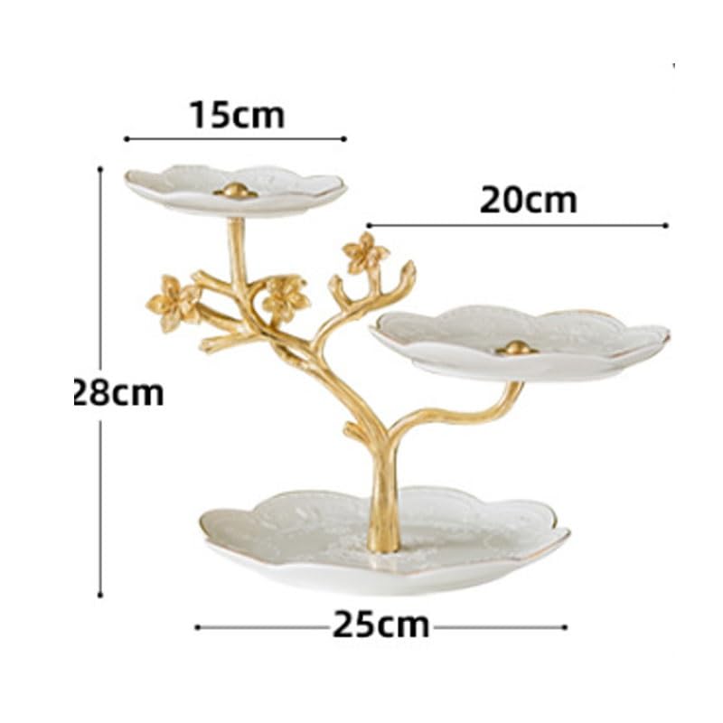 miska na owoce, Strona główna Lampa ceramiczna Luksusowa dekoracja talerza na owoce