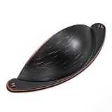 HESTIA HARDWARE 10 Pack | 2.5 Inch Drawer Pulls Oil Rubbed Bronze Pulls for Cabinets Pull | Bathroom Drawer Handle Pulls| Kitchen Cabinets Handles | Cup Pull (Z7.10.O)