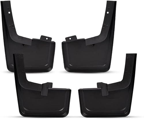 PIT66 Guardabarros delantero y trasero contra salpicaduras, guardabarros moldeados, resistentes compatibles con Ford F150 2015 2016 2017 2018 (para