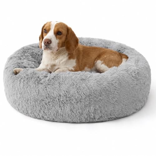Image of Bedsure SupportMax Calming Dog Bed Medium Size Dog Washable Pet Bed,30in