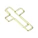 YOKIVE 20 Pcs Paper Clip, Cross-Shaped Bookmark Clips, Keep Table Neat, Great for Office, Art, Home, Daily Use (Gold Tone, 1.3-inch)