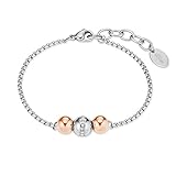 Ausgefallenes Damen Armband im modischen Bicolor-Look der Marke s.Oliver