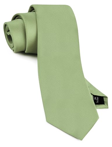 Image of GUSLESON Classic New 3.15 inch（8cm） Men's Solid Color Necktie Wedding Business Tie + Gift Box