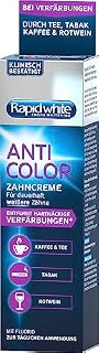 Rapid White Pasta do zębów Anti Color do bielszych zębów, bez nadtlenku wodoru, skuteczna formuła, 75 ml