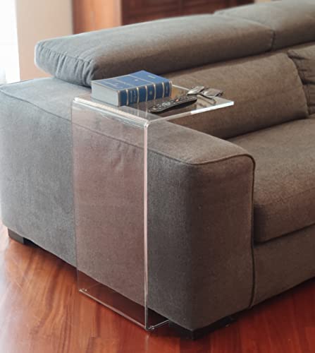 Cavinato acrylics - Tavolino da divano FRAN in plexiglass trasparente. Spessore 12 mm. (nuovo modello più spesso!) Made in ITALY (35x35xH. 70)