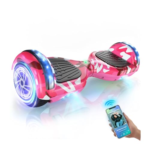YHR Scooters for 6-12 Year Old Kids - Built - in Bluetooth Speaker, 6.5' & 8.5'...