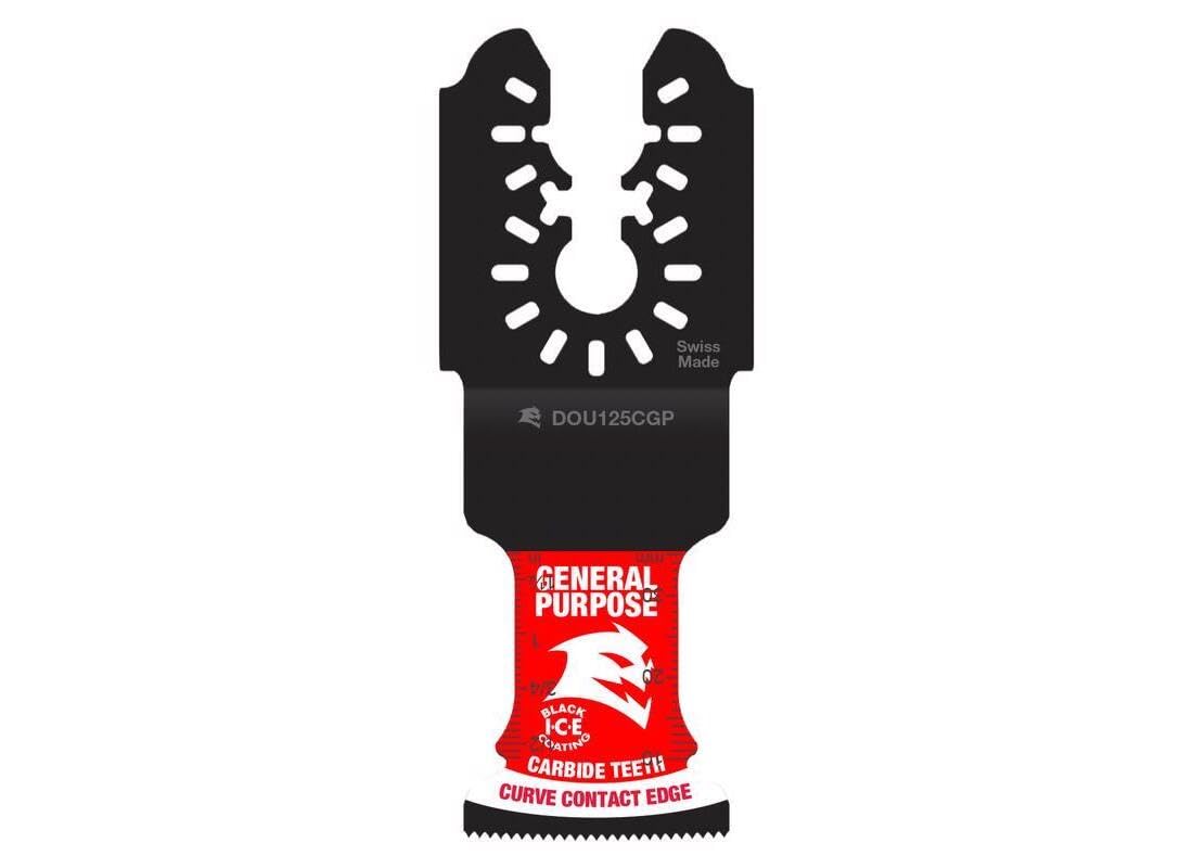 Diablo AMPED Demo Demon Universal Fit Carbide Oscillating Blade for General Purpose Cuts - 1-1/4" Cutting Width, 1-1/2" Cutting Depth, 3-Pack - DOU125CGP3